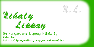 mihaly lippay business card